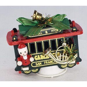 Vintage Christmas Ornament 39 Cable Car Powell Hyde San Francisco